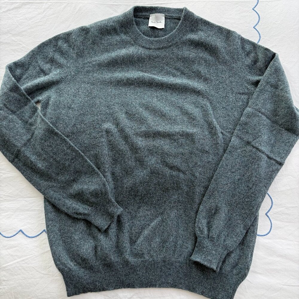 PAUL SMITH cashmere sweater blue/green
